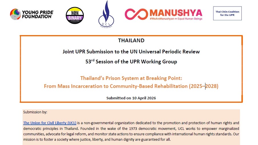 THAILAND Joint UPR Submission to the UN Universal Periodic Review 53rd Session of the UPR Working Group